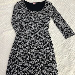 Vintage Black and White lace Dress